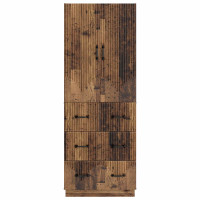 Produktbild för Skåpset 2 pcs Gammalt trä 66 x 34,5 x 87 cm Konstruerat trä
