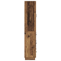 Produktbild för Skåpset 2 pcs Gammalt trä 66 x 34,5 x 87 cm Konstruerat trä