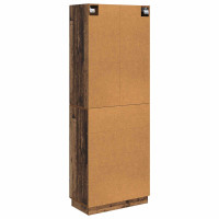 Produktbild för Skåpset 2 pcs Gammalt trä 66 x 34,5 x 87 cm Konstruerat trä