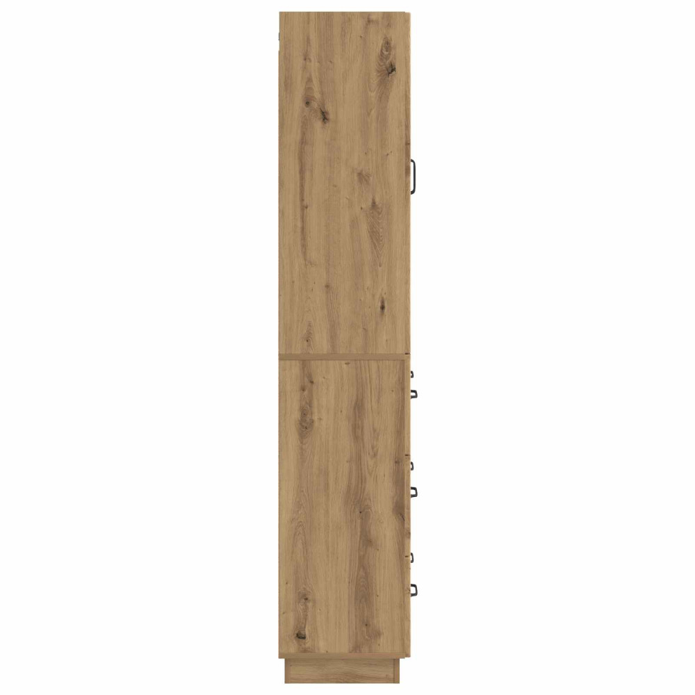 Produktbild för Skåpset 2 pcs Artisan-ek 66 x 34,5 x 87 cm Konstruerat trä