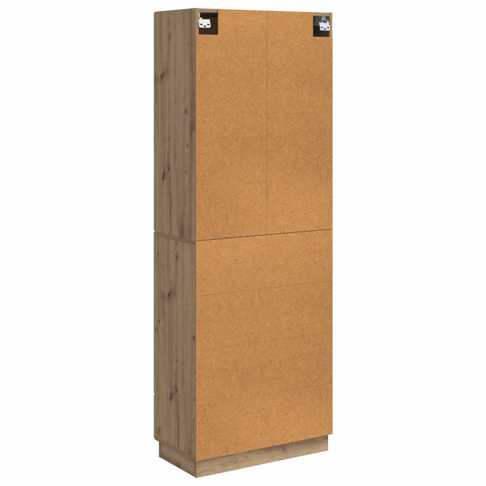 Produktbild för Skåpset 2 pcs Artisan-ek 66 x 34,5 x 87 cm Konstruerat trä