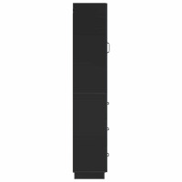 Produktbild för Skåpset 2 pcs Svart 33 x 34,5 x 87 cm Konstruerat trä