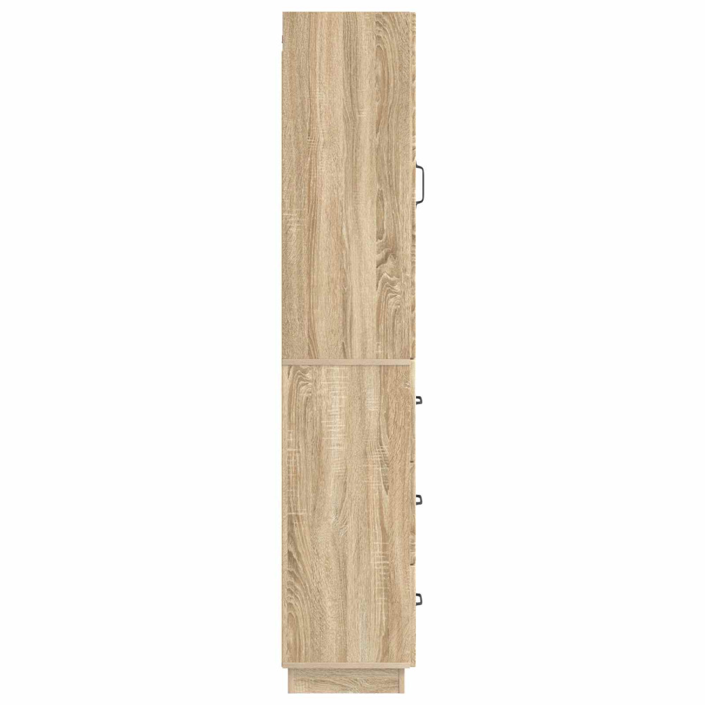 Produktbild för Skåpset 2 pcs Sonoma-ek 33 x 34,5 x 87 cm Konstruerat trä
