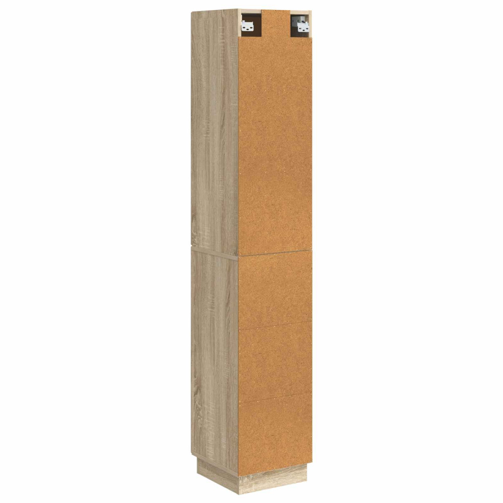 Produktbild för Skåpset 2 pcs Sonoma-ek 33 x 34,5 x 87 cm Konstruerat trä