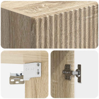 Produktbild för Skåpset 2 pcs Sonoma-ek 33 x 34,5 x 87 cm Konstruerat trä