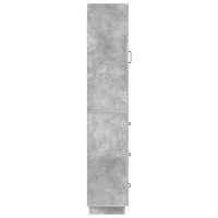 Produktbild för Skåpset 2 pcs Betonggrå 33 x 34,5 x 87 cm Konstruerat trä