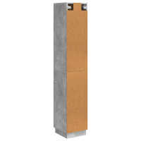 Produktbild för Skåpset 2 pcs Betonggrå 33 x 34,5 x 87 cm Konstruerat trä