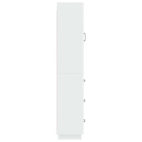 Produktbild för Skåpset 2 pcs Vit högglans 33 x 34,5 x 87 cm Konstruerat trä