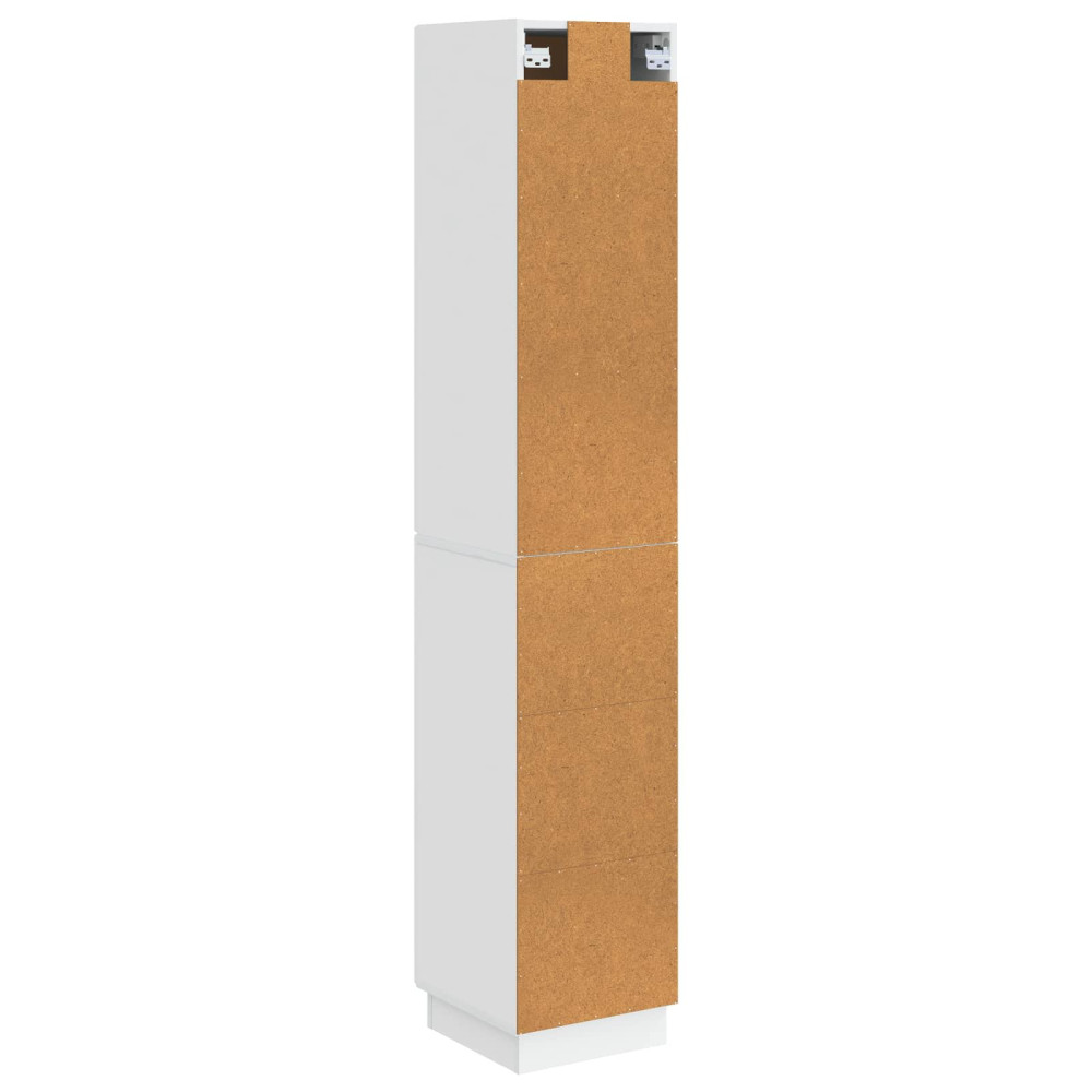 Produktbild för Skåpset 2 pcs Vit högglans 33 x 34,5 x 87 cm Konstruerat trä