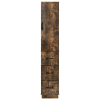 Produktbild för Skåpset 2 pcs Rökt ek 33 x 34,5 x 87 cm Konstruerat trä