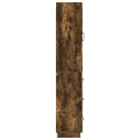 Produktbild för Skåpset 2 pcs Rökt ek 33 x 34,5 x 87 cm Konstruerat trä
