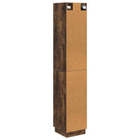 Produktbild för Skåpset 2 pcs Rökt ek 33 x 34,5 x 87 cm Konstruerat trä