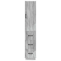 Produktbild för Skåpset 2 pcs Grå Sonoma 33 x 34,5 x 87 cm Konstruerat trä