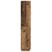 Produktbild för Skåpset 2 pcs Gammalt trä 33 x 34,5 x 87 cm Konstruerat trä