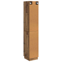 Produktbild för Skåpset 2 pcs Gammalt trä 33 x 34,5 x 87 cm Konstruerat trä