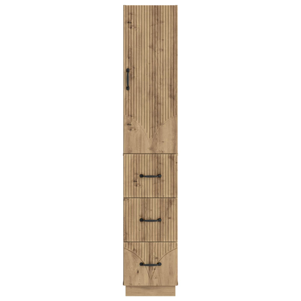 Produktbild för Skåpset 2 pcs Artisan-ek 33 x 34,5 x 87 cm Konstruerat trä