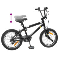 Produktbild för BMX Cykel 20 Tum för över 9 år gamla Svart