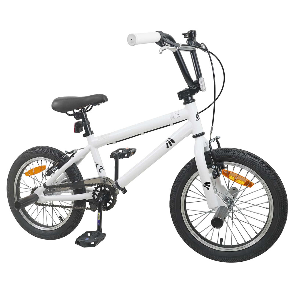 Produktbild för BMX Cykel 20 Tum för över 9 år gamla Vit