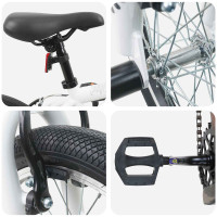 Produktbild för BMX Cykel 20 Tum för över 9 år gamla Vit