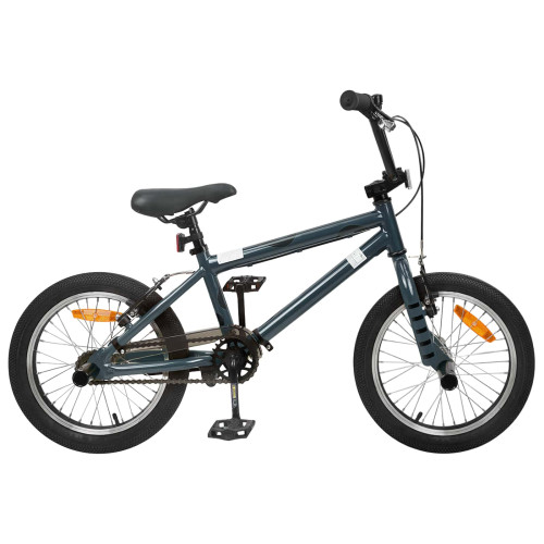vidaXL BMX Cykel 16 Tum för 5-8 år gammal Mörkgrå