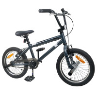 Produktbild för BMX Cykel 16 Tum för 5-8 år gammal Mörkgrå