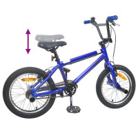 Produktbild för BMX Cykel 18 Tum för 7-10 år gamla Mörkblå