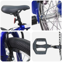 Produktbild för BMX Cykel 20 Tum för över 9 år gamla Mörkblå