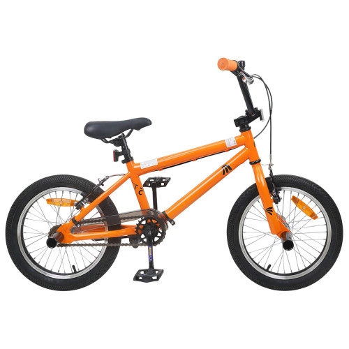 vidaXL BMX Cykel 18 Tum för 7-10 år gamla Orange