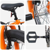 Produktbild för BMX Cykel 20 Tum för över 9 år gamla Orange