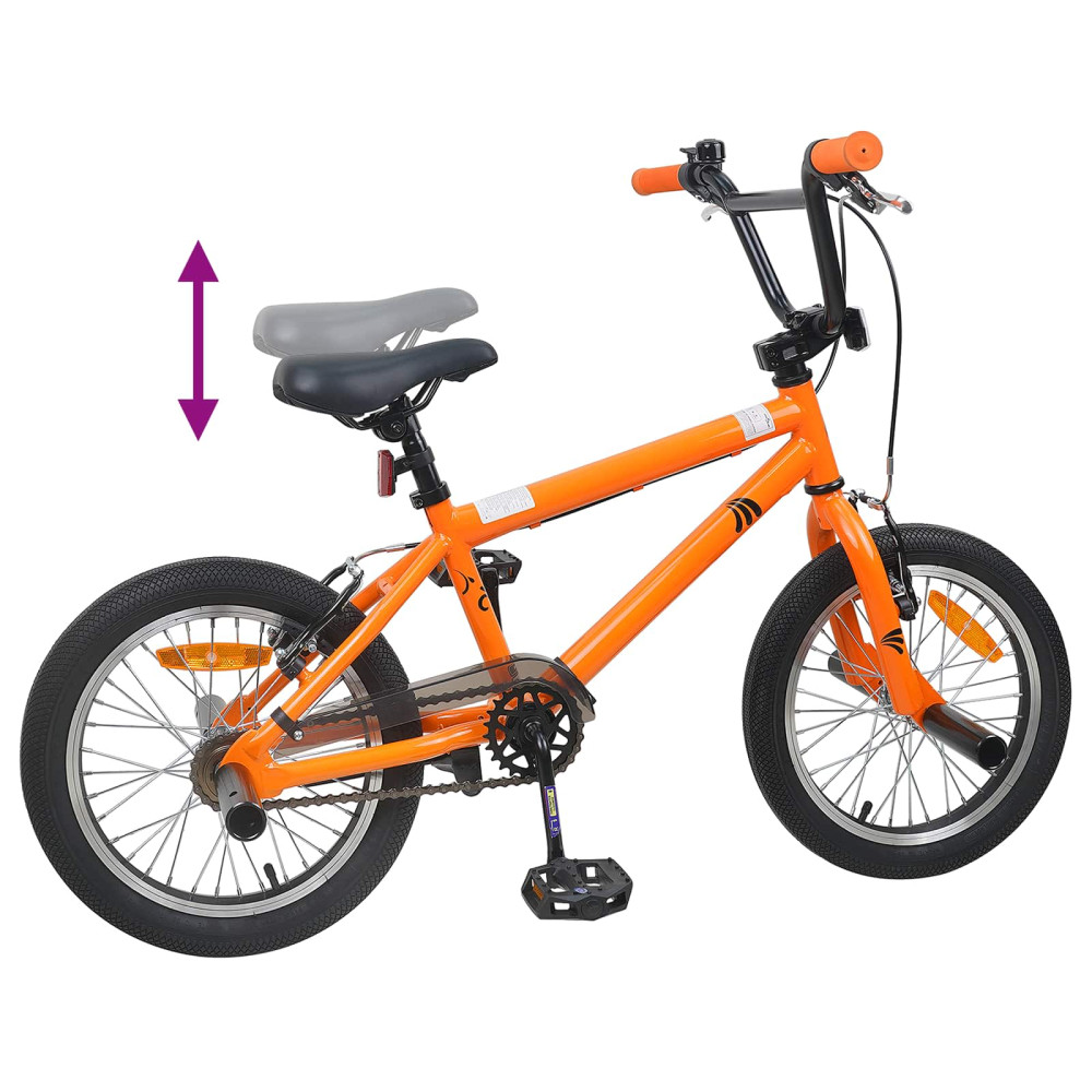Produktbild för BMX Cykel 20 Tum för över 9 år gamla Orange