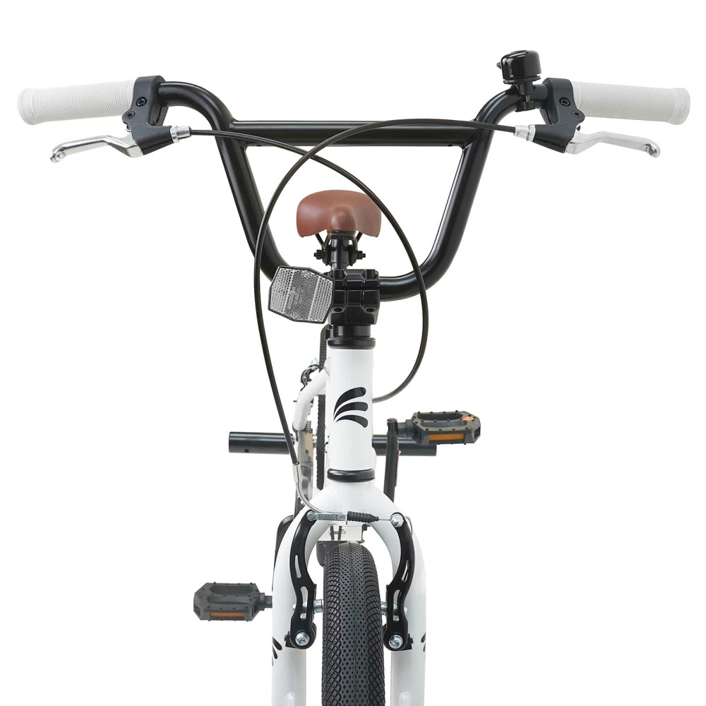 Produktbild för BMX Cykel 18 Tum för 7-10 år gamla Vit