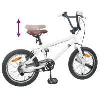 Produktbild för BMX Cykel 20 Tum för över 9 år gamla Vit