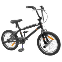 Produktbild för BMX Cykel 18 Tum för 7-10 år gamla Svart