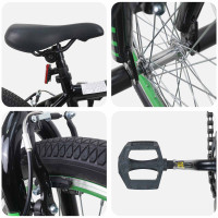 Produktbild för BMX Cykel 20 Tum för över 9 år gamla Svart