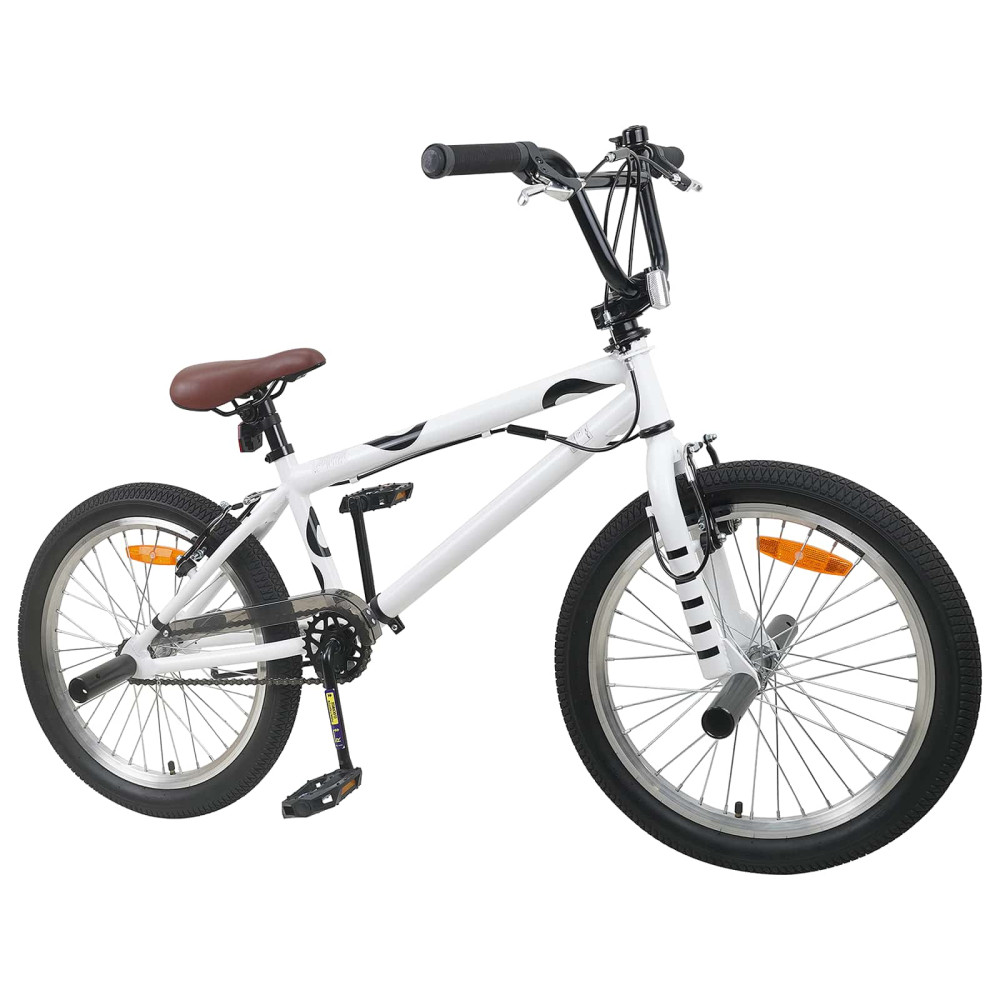 Produktbild för BMX Cykel 20 Tum för över 9 år gamla Vit
