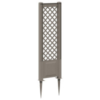 Produktbild för Trellis med spik Grå 43 x 6 x 165 cm PP