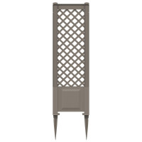 Produktbild för Trellis med spik Grå 43 x 6 x 165 cm PP