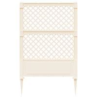 Produktbild för Trellis med spik Vit 99 x 6 x 165 cm PP
