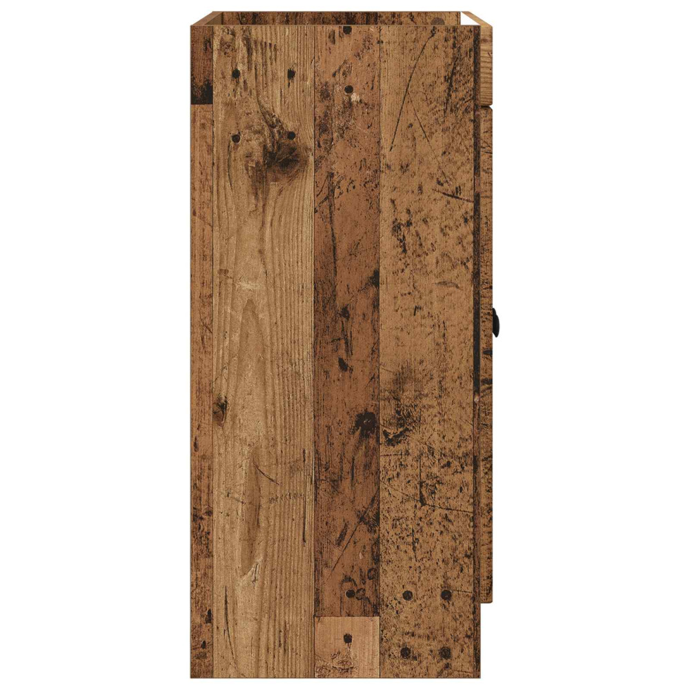Produktbild för Badrumsskåp under handfat Gammalt trä 56 x 37,5 x 81 cm