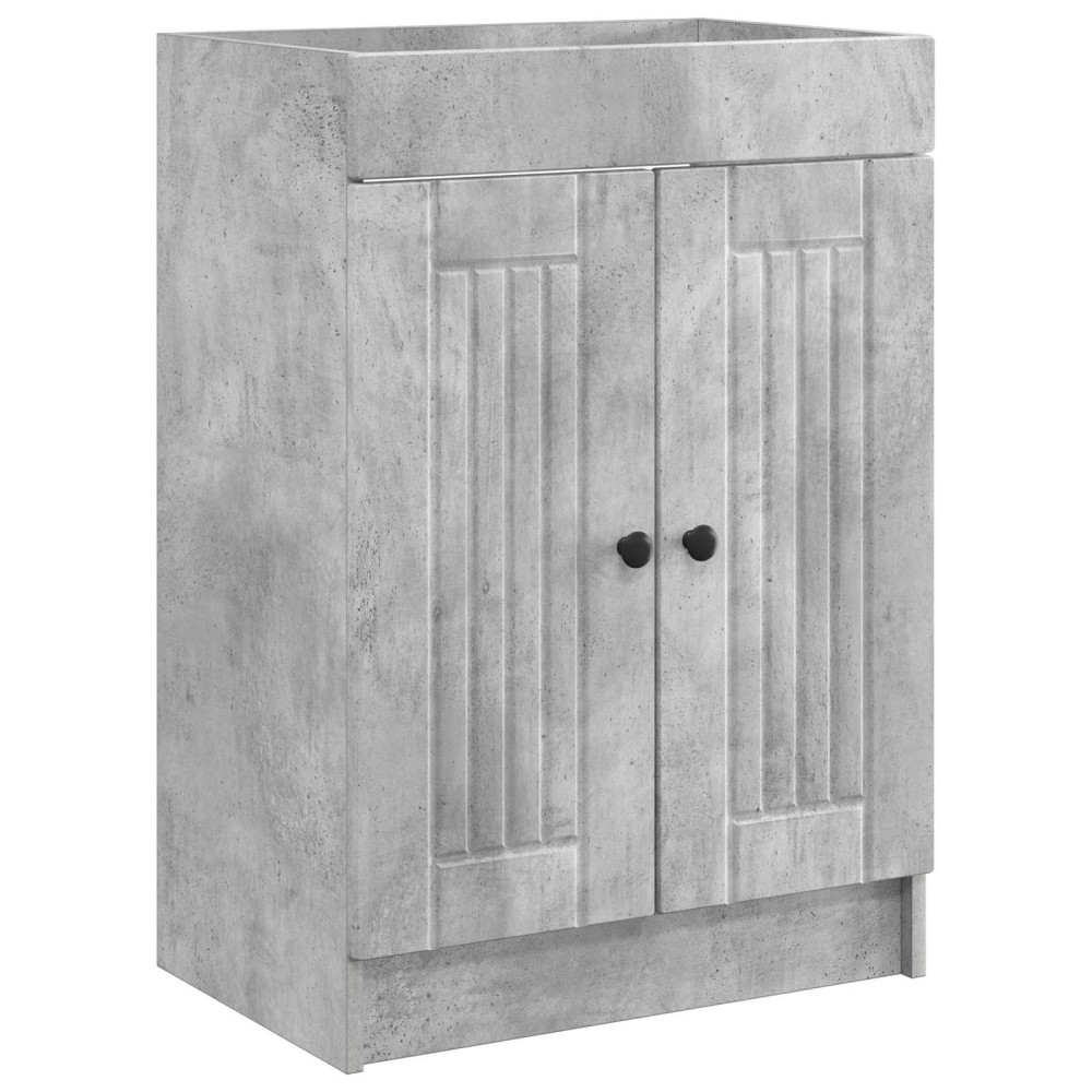 Produktbild för Badrumsskåp under handfat Betonggrå 78,5 x 37,5 x 81 cm