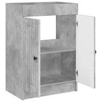 Produktbild för Badrumsskåp under handfat Betonggrå 78,5 x 37,5 x 81 cm