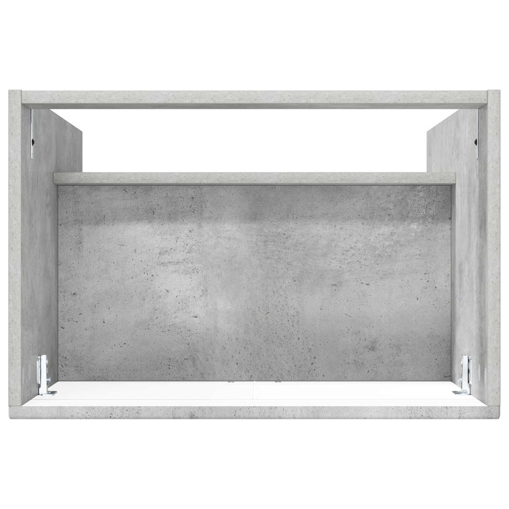 Produktbild för Badrumsskåp under handfat Betonggrå 78,5 x 37,5 x 81 cm