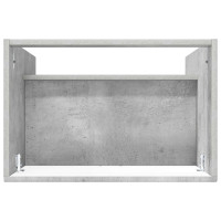 Produktbild för Badrumsskåp under handfat Betonggrå 78,5 x 37,5 x 81 cm