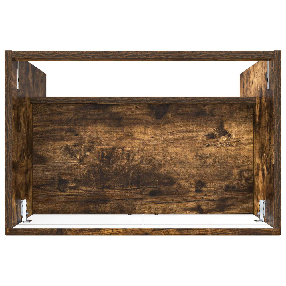 Produktbild för Badrumsskåp under handfat Rökt ek 78,5 x 37,5 x 81 cm