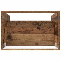 Produktbild för Badrumsskåp under handfat Gammalt trä 78,5 x 37,5 x 81 cm
