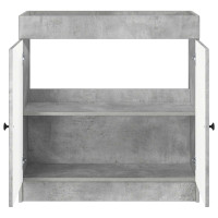 Produktbild för Badrumsskåp under handfat Betonggrå 56 x 37,5 x 81 cm