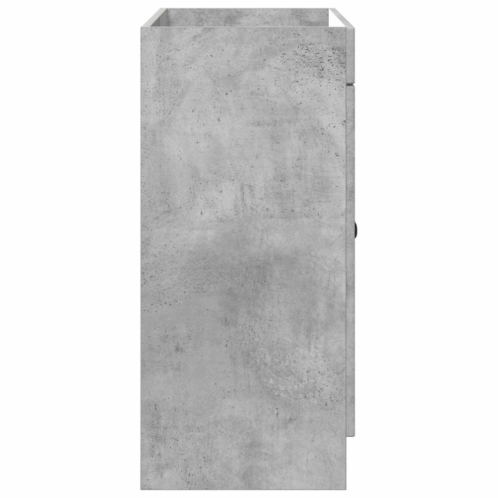 Produktbild för Badrumsskåp under handfat Betonggrå 56 x 37,5 x 81 cm