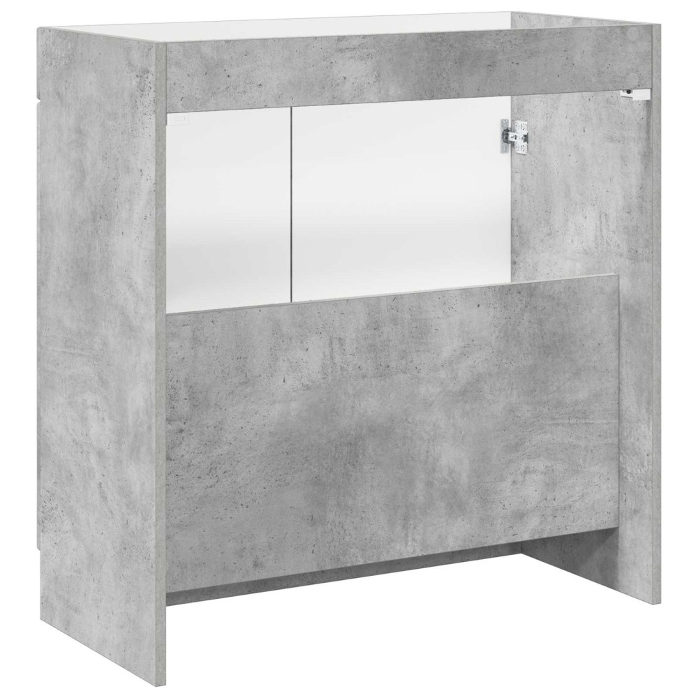 Produktbild för Badrumsskåp under handfat Betonggrå 56 x 37,5 x 81 cm