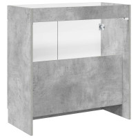 Produktbild för Badrumsskåp under handfat Betonggrå 56 x 37,5 x 81 cm