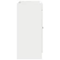 Produktbild för Badrumsskåp under handfat Vit högglans 56 x 37,5 x 81 cm
